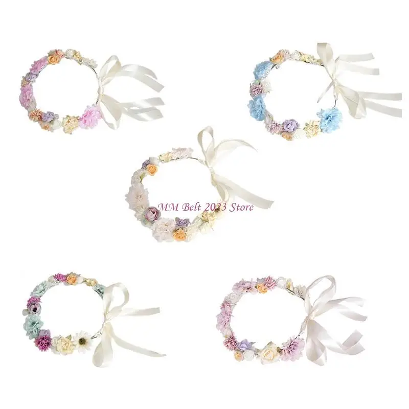 49ME Girl Headdress Floral Crown Rose Flower Headband Wedding Bridesmaid Garland
49ME Girl Headdress Floral Crown Rose Flower Headband Wedding Bridesmaid Garland