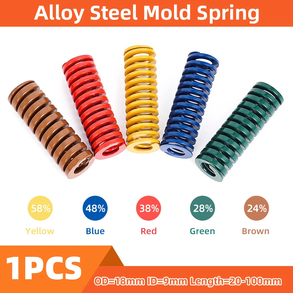 Creamily 1PCS Die Spring Spiral Stamping Spring Coil Compression Spring Release Pressure Mould Spring OD18mm ID9mm L20-100mm
Creamily 1PCS Die Spring Spiral Stamping Spring Coil Compression Spring Release Pressure Mould Spring OD18mm ID9mm L20-100mm