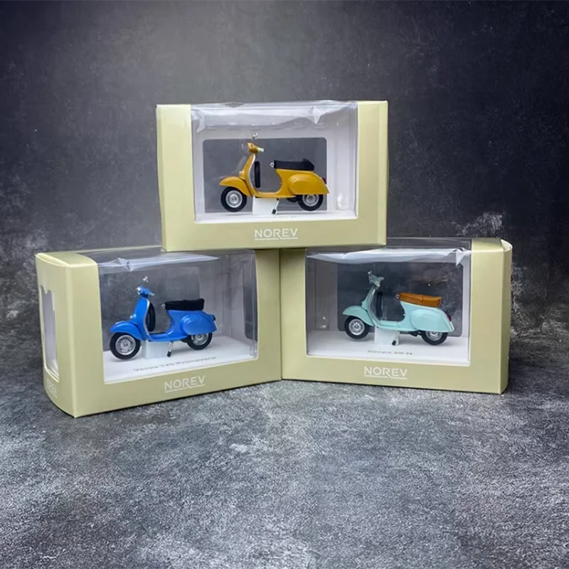 NOREV масштаб 1/18 Vespa 50R 50N 125, модель мотоцикла, имитационная модель из сплава, статическая коллекция, украшенные праздничные подарки
NOREV масштаб 1/18 Vespa 50R 50N 125, модель мотоцикла, имитационная модель из сплава, статическая коллекция, украшенные праздничные подарки