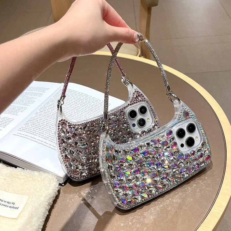New INS Japanese Korean Style Girly 3D Glass Rhinestones Handbag Phone Case For iPhone 17 16 15 14 13 Pro Max Protective Cover
New INS Japanese Korean Style Girly 3D Glass Rhinestones Handbag Phone Case For iPhone 17 16 15 14 13 Pro Max Protective Cover