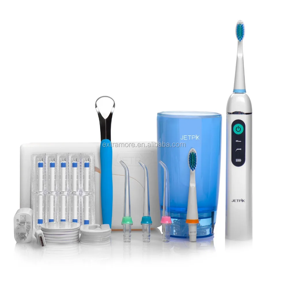 Электрическая зубная щетка Jetpik JP200 Elite для улучшения ухода за зубной гигиеной 
Электрическая зубная щетка Jetpik JP200 Elite для улучшения ухода за зубной гигиеной
