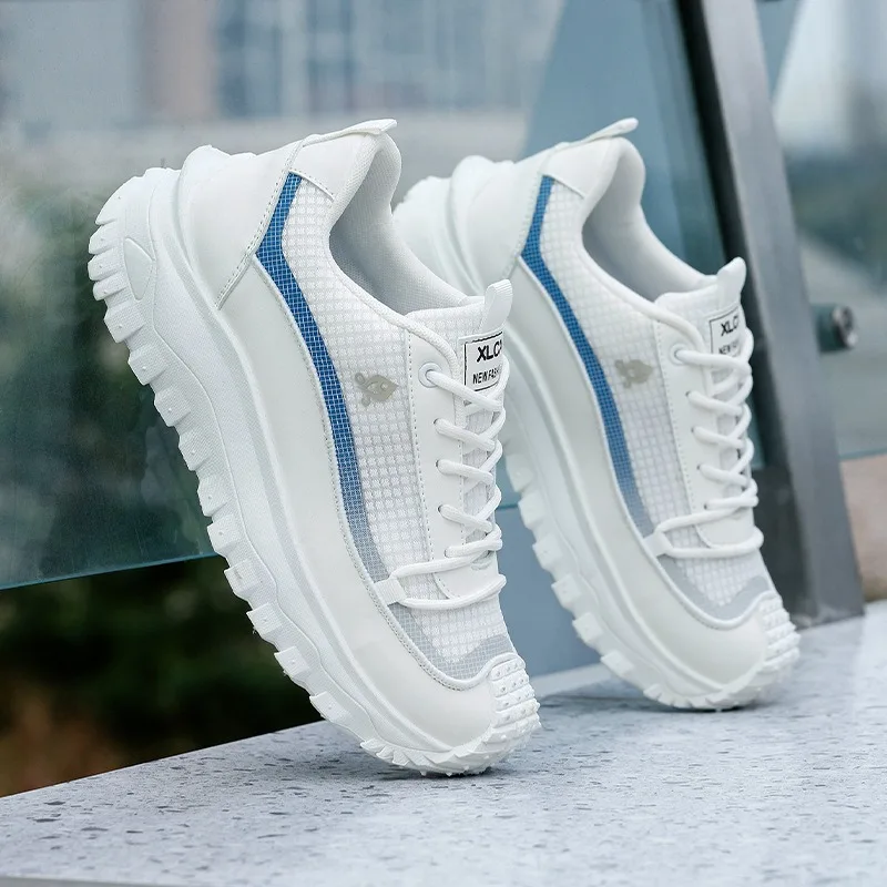 Men's Shoes 2025 Mesh Breathable Versatile Casual Sports Shoes for Men White Comfortable Running Shoes Men Platform Sneakers New
Men's Shoes 2025 Mesh Breathable Versatile Casual Sports Shoes for Men White Comfortable Running Shoes Men Platform Sneakers New