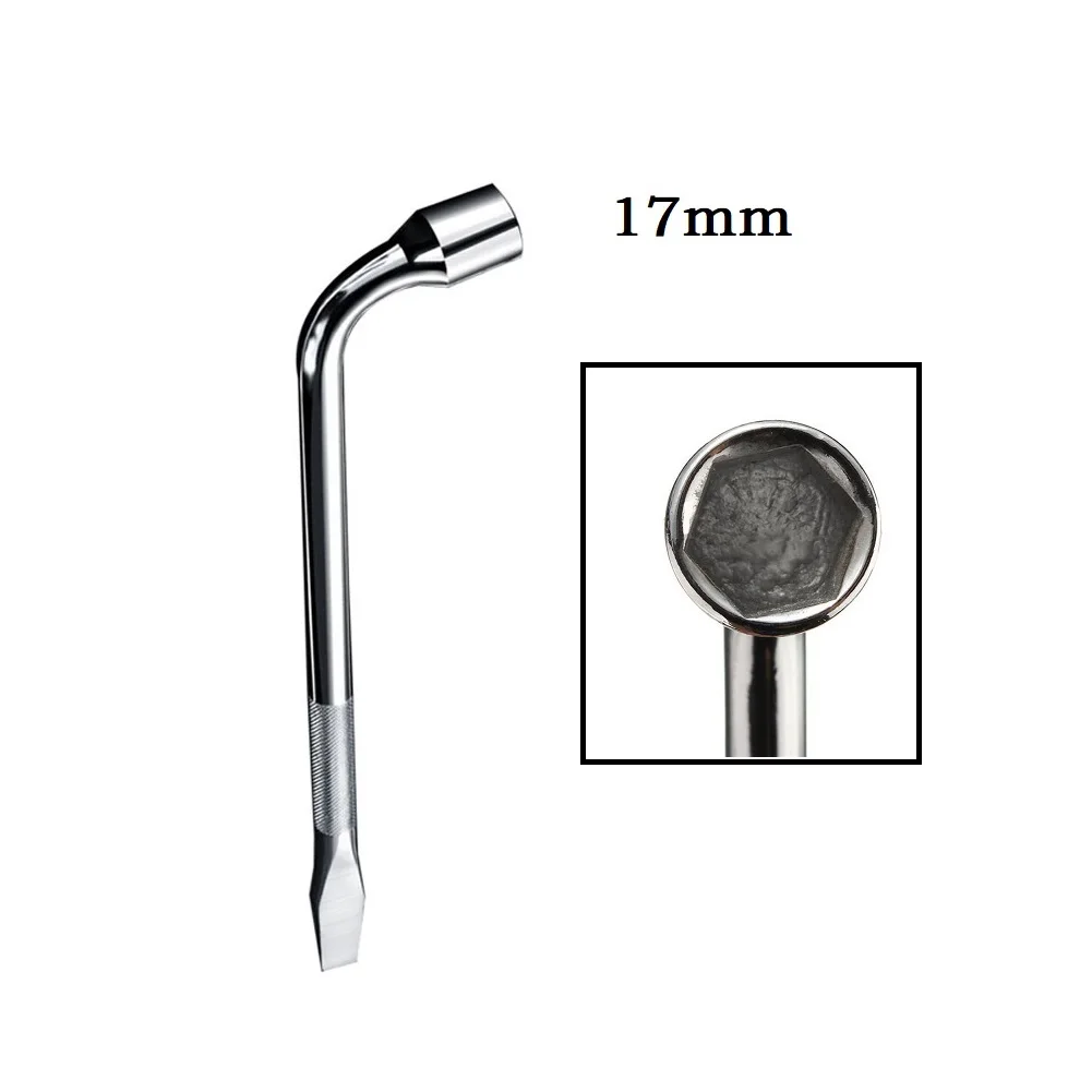 1/3pcs 17/19/21mm Wheel Nut Wrench Heavy Duty Lug Hex Nut Bolt Socket Spanner L Type Socket Wrench Crowbar Car Hand Removal Tool
1/3pcs 17/19/21mm Wheel Nut Wrench Heavy Duty Lug Hex Nut Bolt Socket Spanner L Type Socket Wrench Crowbar Car Hand Removal Tool