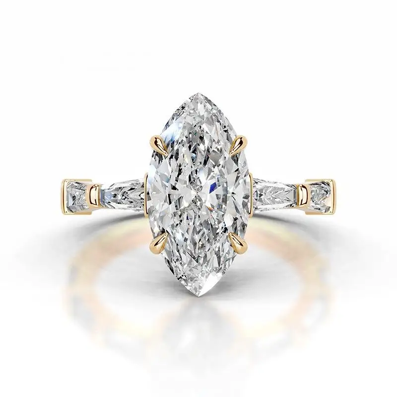 Кольцо для предложения руки и сердца из серебра S925 с муассанитом 2 карата, огранка «маркиз», цвет D, сертификат GRA, изысканное ювелирное украшение для женщин
Кольцо для предложения руки и сердца из серебра S925 с муассанитом 2 карата, огранка «маркиз», цвет D, сертификат GRA, изысканное ювелирное украшение для женщин