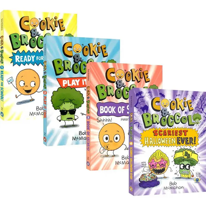 Cookie & Broccoli 1-4 Children's early years chapter comic books (English version)
Cookie & Broccoli 1-4 Children's early years chapter comic books (English version)