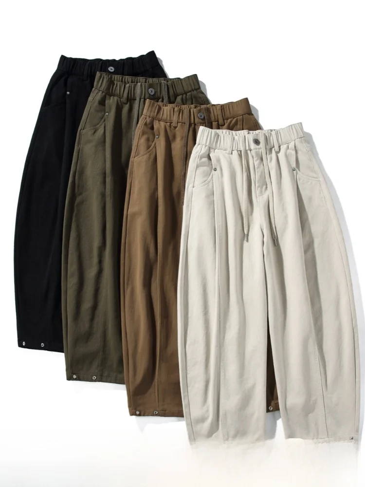 Loose Fit Men's Casual Pants Lycocell Blend Cotton Mixed Fabric 3D Tailoring Spring Season Comfortable Sensation
Loose Fit Men's Casual Pants Lycocell Blend Cotton Mixed Fabric 3D Tailoring Spring Season Comfortable Sensation