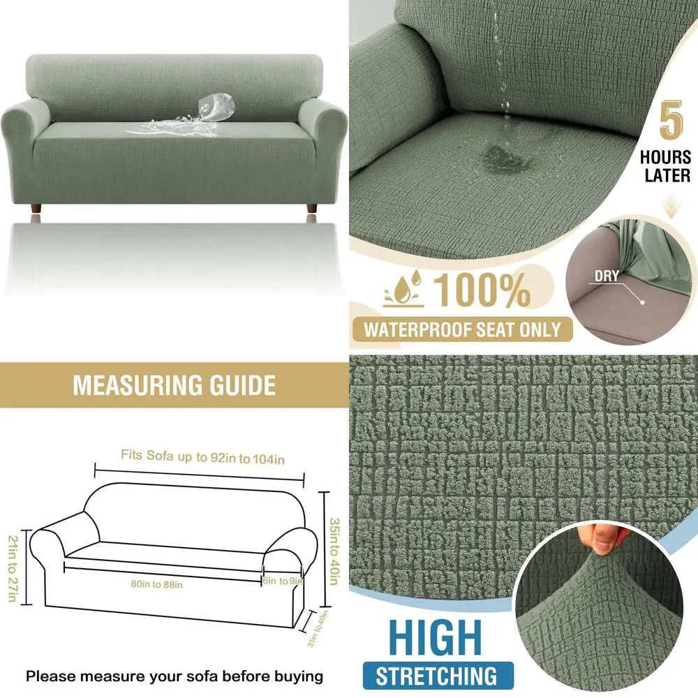 Водонепроницаемый эластичный жаккардовый чехол для дивана — цельный чехол для дивана с эластичным дном для защиты мебели
Водонепроницаемый эластичный жаккардовый чехол для дивана — цельный чехол для дивана с эластичным дном для защиты мебели