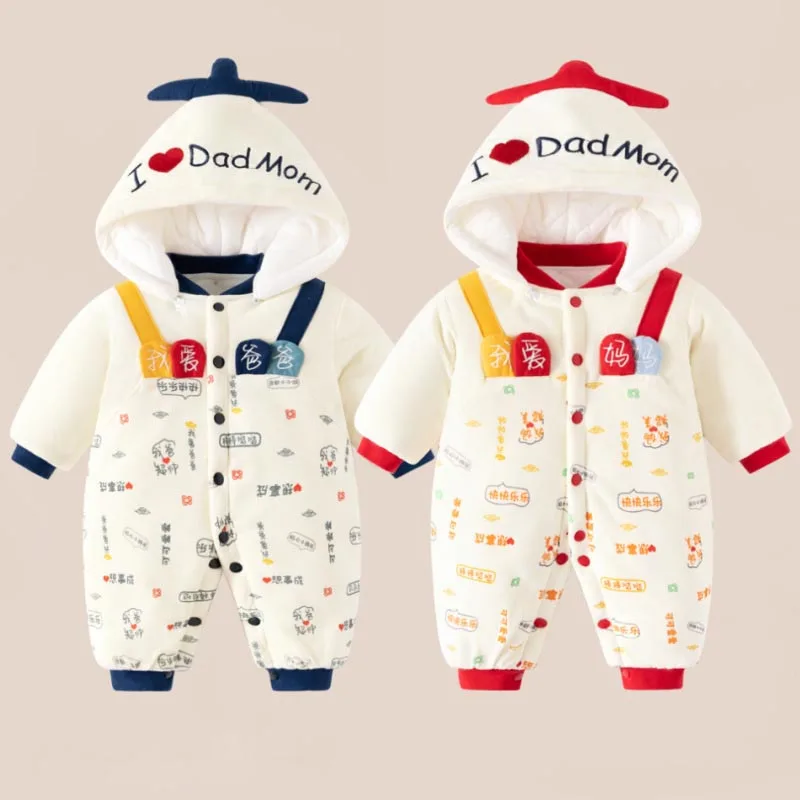 Winter Warmth Baby Cartoon Onesie Newborn Baby Romper Outdoor Cotton Coat Newborn Fall/Winter Collection
Winter Warmth Baby Cartoon Onesie Newborn Baby Romper Outdoor Cotton Coat Newborn Fall/Winter Collection