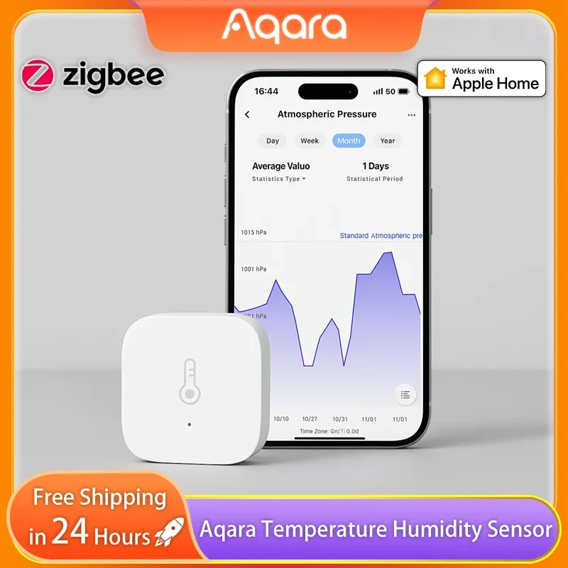 Aqara Temperature Humidity Sensor Zigbee Wireless Remote Control Air Pressure Environment Home Assitant for Mijia Homekit APP
Aqara Temperature Humidity Sensor Zigbee Wireless Remote Control Air Pressure Environment Home Assitant for Mijia Homekit APP