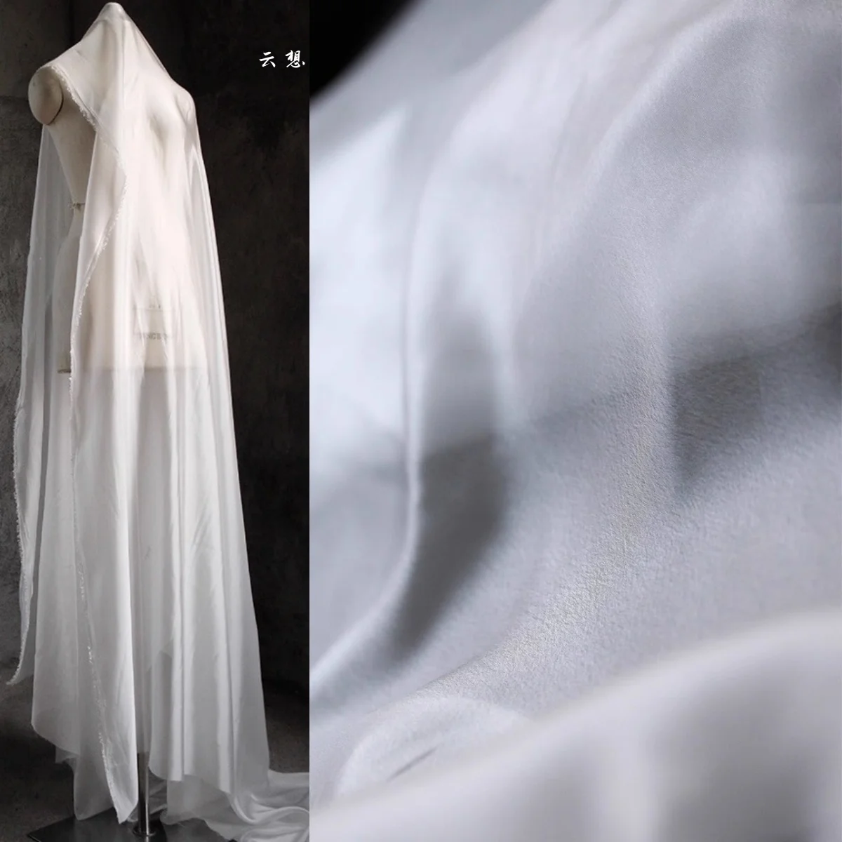 Белая полупрозрачная матовая ткань из жатого шелкового шифона 0D и лиоцелла для пошива ханьфу, рукоделия и шитья
Белая полупрозрачная матовая ткань из жатого шелкового шифона 0D и лиоцелла для пошива ханьфу, рукоделия и шитья