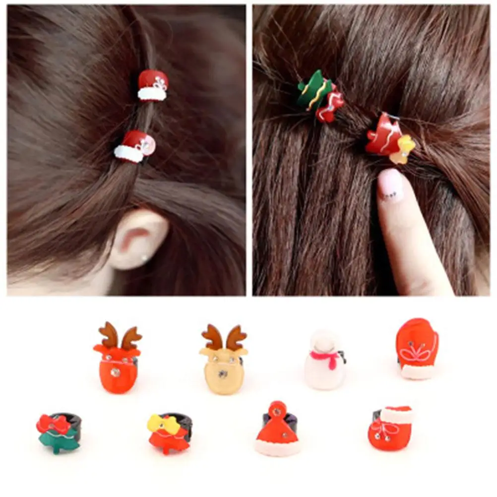 8 Pcs Christmas Hair Claw Clips Mini Clamp Mixed Color Stylish Bangs Decorative Accessories for Kids Girls Women Holiday
8 Pcs Christmas Hair Claw Clips Mini Clamp Mixed Color Stylish Bangs Decorative Accessories for Kids Girls Women Holiday