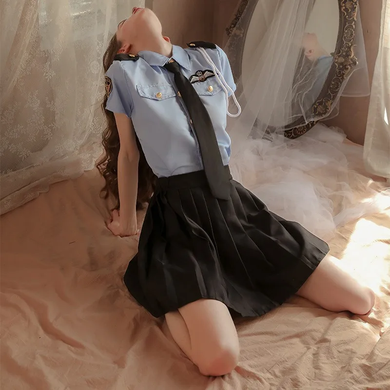 New police woman sexy uniform pajamas suit stewardess secretary role-playing professional temptation suit
New police woman sexy uniform pajamas suit stewardess secretary role-playing professional temptation suit