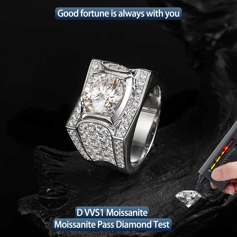 S925 silver all moissanite 9mm ring GRA certified electroplated 18kD color VVS1 luxury high-end hip hop exquisite ring 
S925 silver all moissanite 9mm ring GRA certified electroplated 18kD color VVS1 luxury high-end hip hop exquisite ring