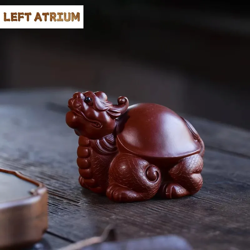 Boutique Yixing Raw Ore Zhu Ni Dahongpao Purple Clay Dragon Turtle Tea Pet Ornaments Handmade Family Tea Table Accessories Gift
Boutique Yixing Raw Ore Zhu Ni Dahongpao Purple Clay Dragon Turtle Tea Pet Ornaments Handmade Family Tea Table Accessories Gift