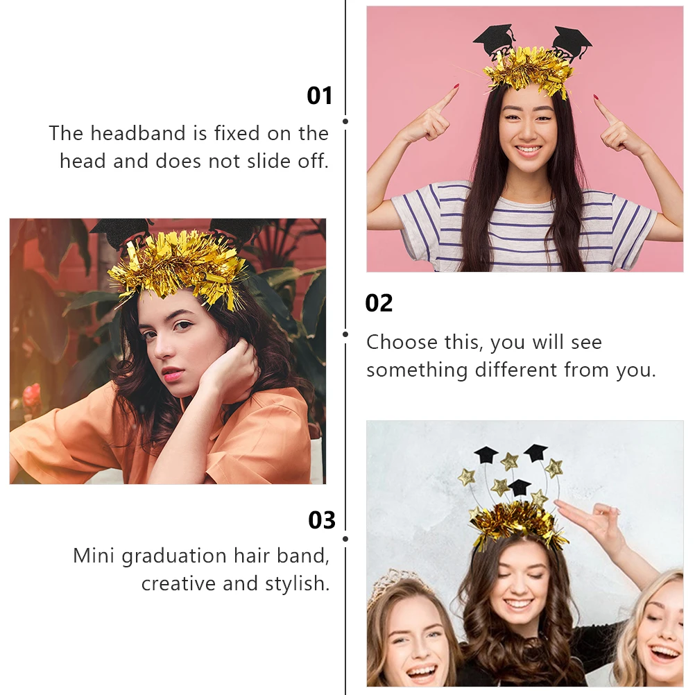2Pcs Graduation Non woven Fabric Mini Hat Hair Accessory Stylish Headb For Graduation Joyful Atmosphere Meaningful Memories
2Pcs Graduation Non woven Fabric Mini Hat Hair Accessory Stylish Headb For Graduation Joyful Atmosphere Meaningful Memories