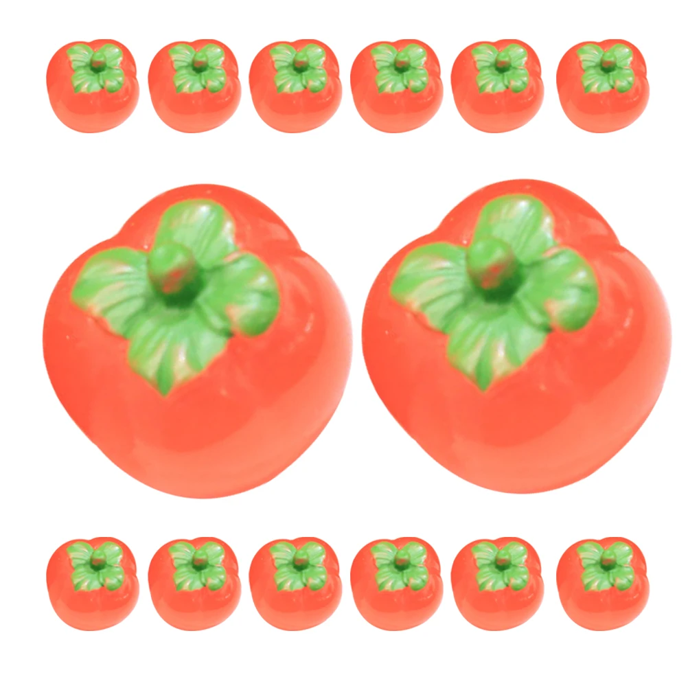 18 Pcs Persimmon Jewelry Artificial Fruit Model Simulated Fruit Adornment Glow Dark Decoration Resin Craft Simulated Prop
18 Pcs Persimmon Jewelry Artificial Fruit Model Simulated Fruit Adornment Glow Dark Decoration Resin Craft Simulated Prop
