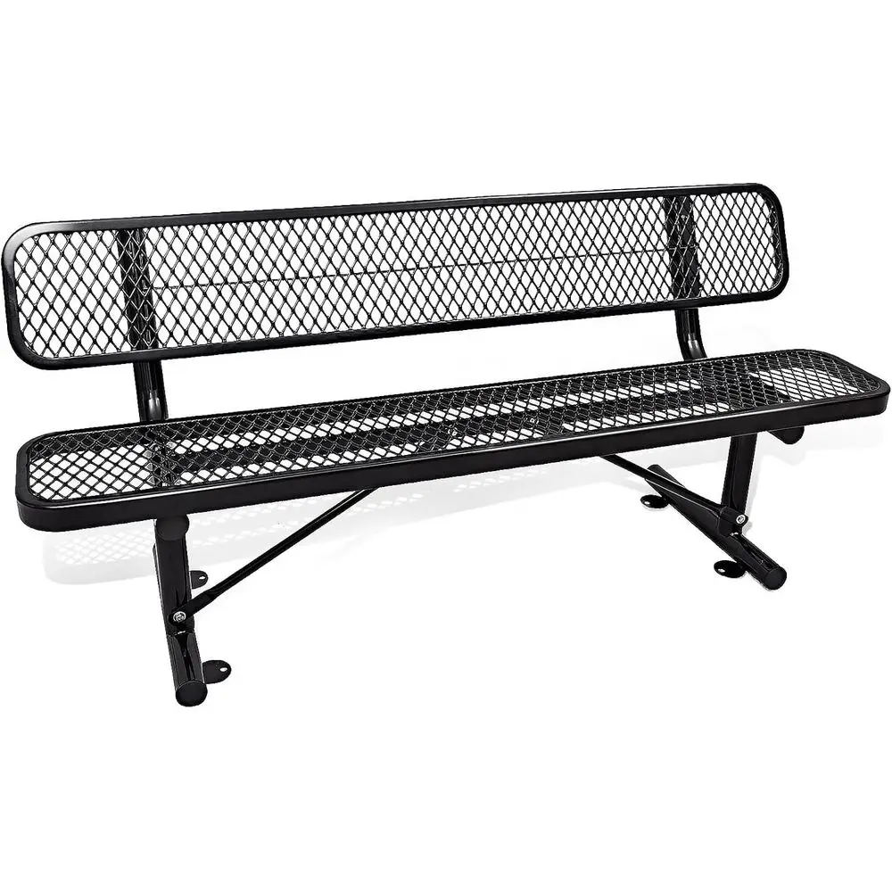 Heavy-Duty 6-Foot Outdoor Metal Bench with Backrest for Parks, Patios, and Yards (Black, 72.4L x 23.2W x 32.5H)
Heavy-Duty 6-Foot Outdoor Metal Bench with Backrest for Parks, Patios, and Yards (Black, 72.4L x 23.2W x 32.5H)