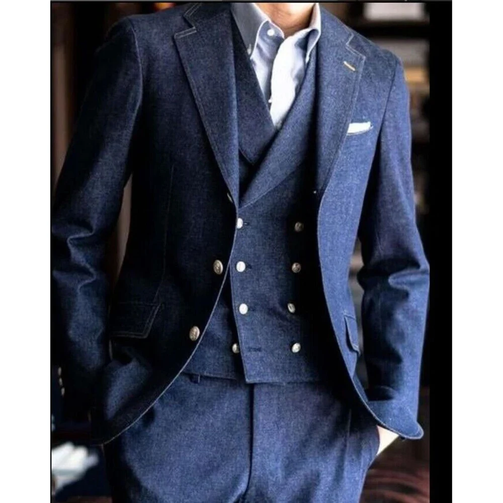 Luxury Men's Suits Elegant Single Breasted Notch Lapel Slim Fit 3 Piece Jacket Pants Vest Formal Daily Male Clothing Outfits
Luxury Men's Suits Elegant Single Breasted Notch Lapel Slim Fit 3 Piece Jacket Pants Vest Formal Daily Male Clothing Outfits