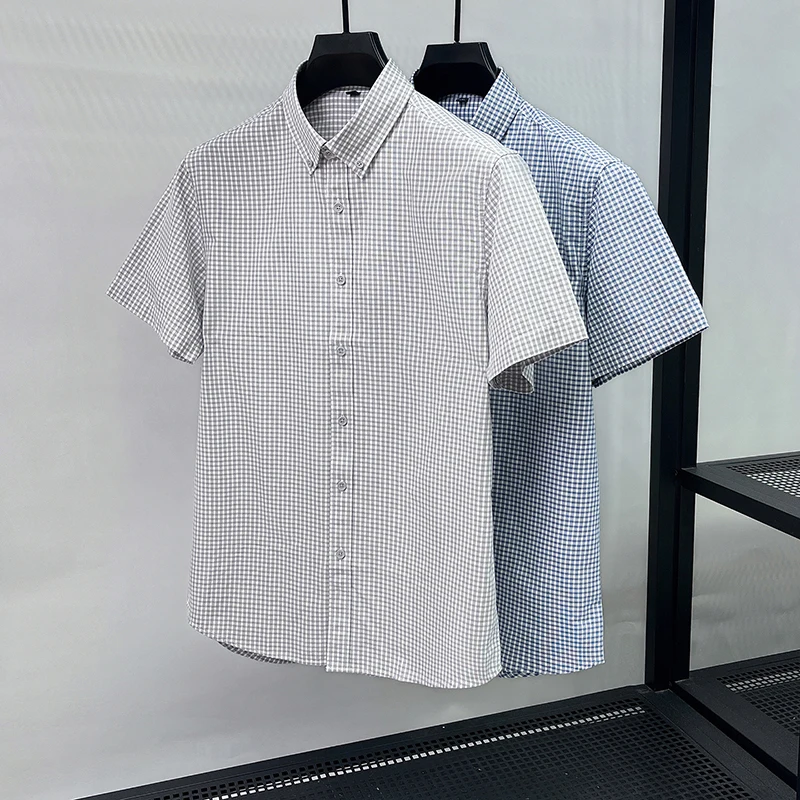 Summer New Style Men's Plaid Fashionable Simple Breathable Pure Cotton Short-Sleeved Shirt/P6020
Summer New Style Men's Plaid Fashionable Simple Breathable Pure Cotton Short-Sleeved Shirt/P6020