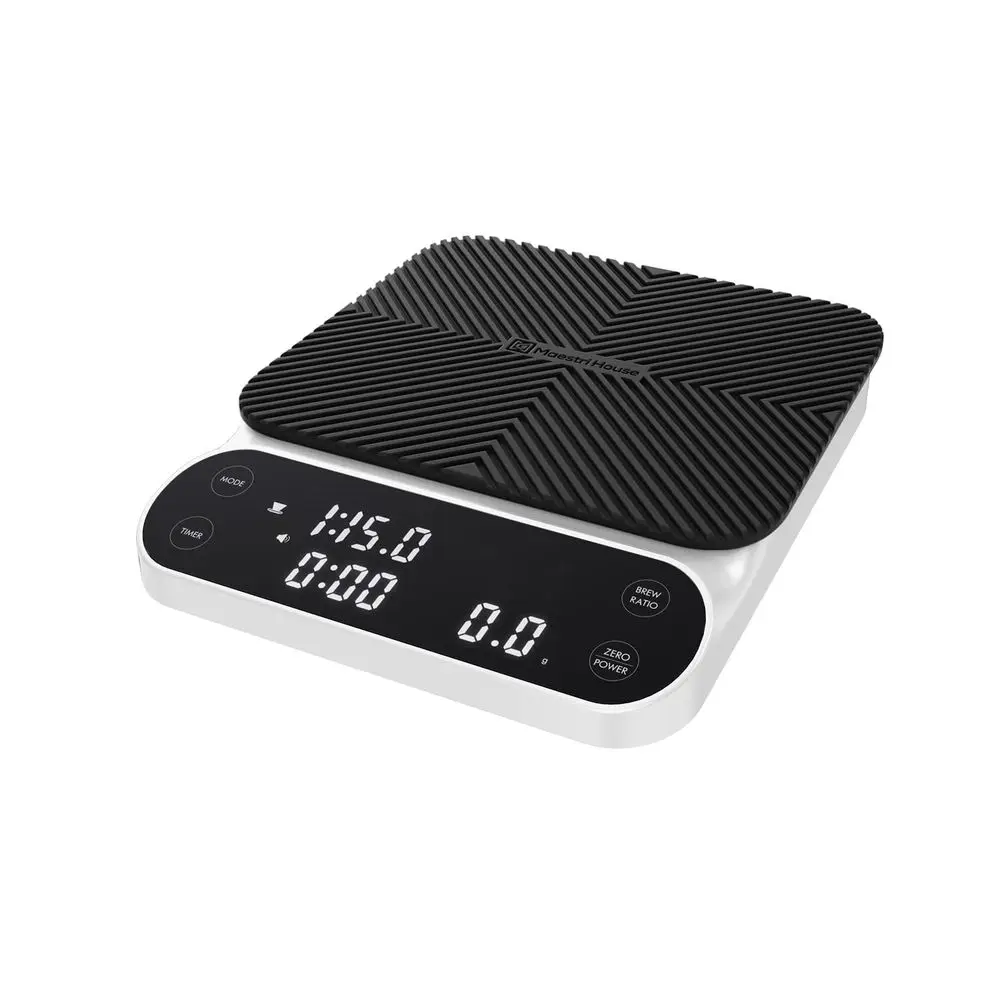 Кофейные весы с таймером, 3 кг/0,1 г, перезаряжаемые цифровые весы, 3 режима заваривания, регулируемые соотношения и дисплей расхода, профессиональный уровень для бариста
Кофейные весы с таймером, 3 кг/0,1 г, перезаряжаемые цифровые весы, 3 режима заваривания, регулируемые соотношения и дисплей расхода, профессиональный уровень для бариста