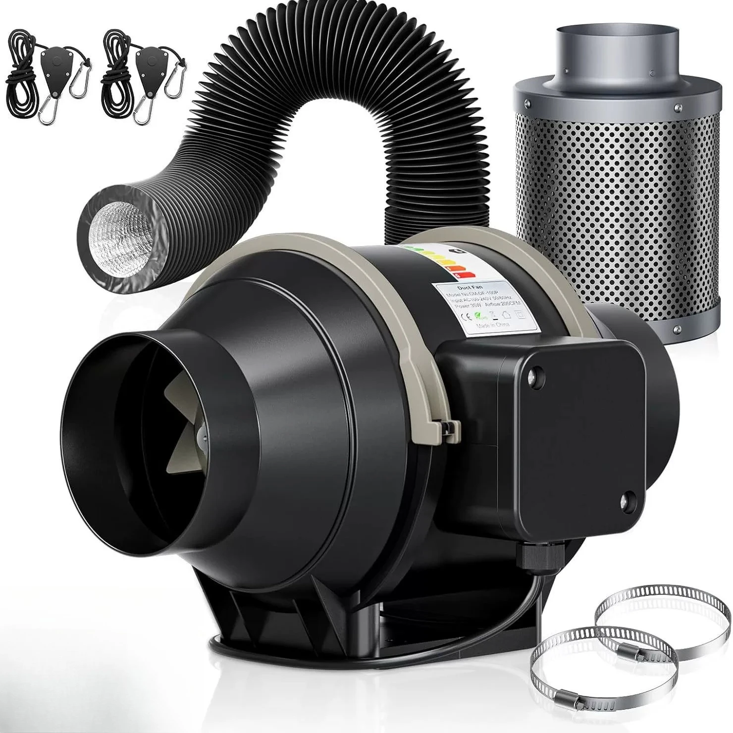 4 /6 inch knob speed regulation, pipe fan carbon can filter sleeve
4 /6 inch knob speed regulation, pipe fan carbon can filter sleeve