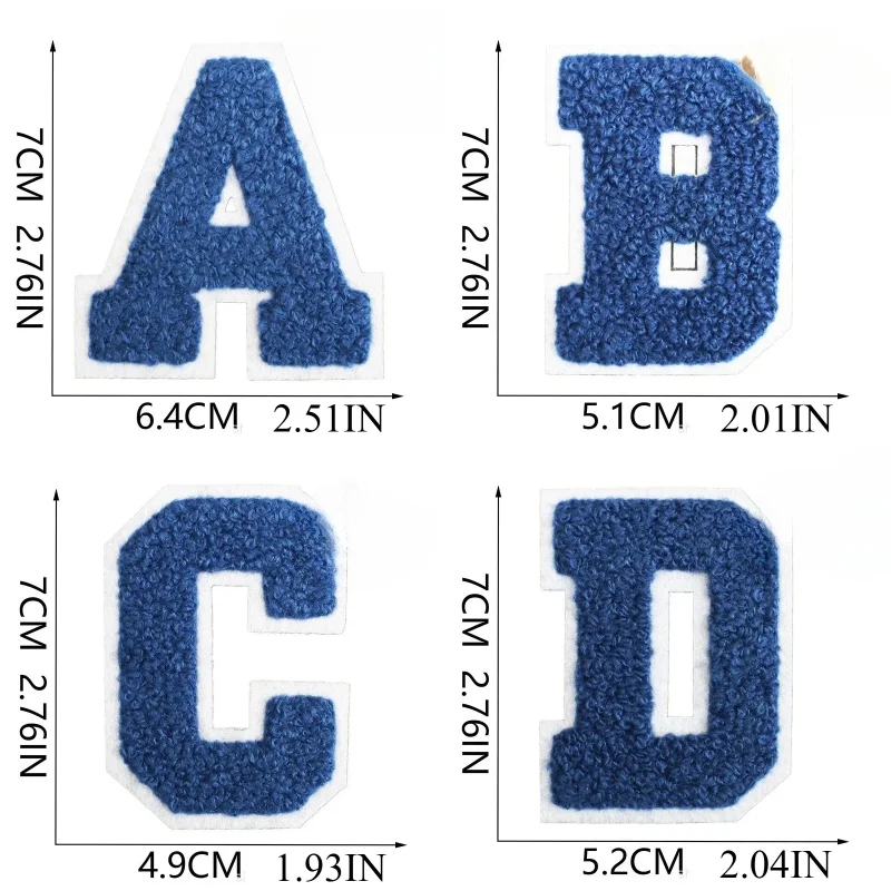 Character Towel Embroidery English Letter Embroidery 7CM Sapphire Blue Cloth Sticker Bag Computer Embroidery
Character Towel Embroidery English Letter Embroidery 7CM Sapphire Blue Cloth Sticker Bag Computer Embroidery