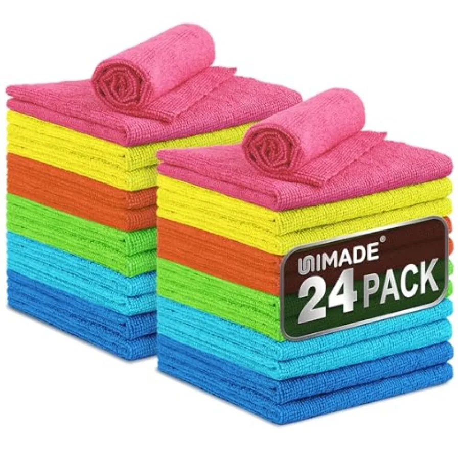 Microfiber Cleaning Cloth, 24 Pack Reusable Microfiber Towels for Cars Lint Free Cleaning Shop Towel Rags for Home Kitchen Auto
Microfiber Cleaning Cloth, 24 Pack Reusable Microfiber Towels for Cars Lint Free Cleaning Shop Towel Rags for Home Kitchen Auto