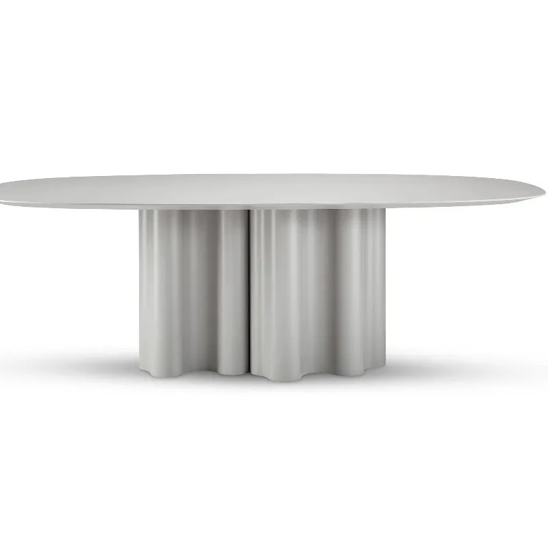 Lightweight luxury dining table and chair set; Italian modern minimalist style dining table.
Lightweight luxury dining table and chair set; Italian modern minimalist style dining table.