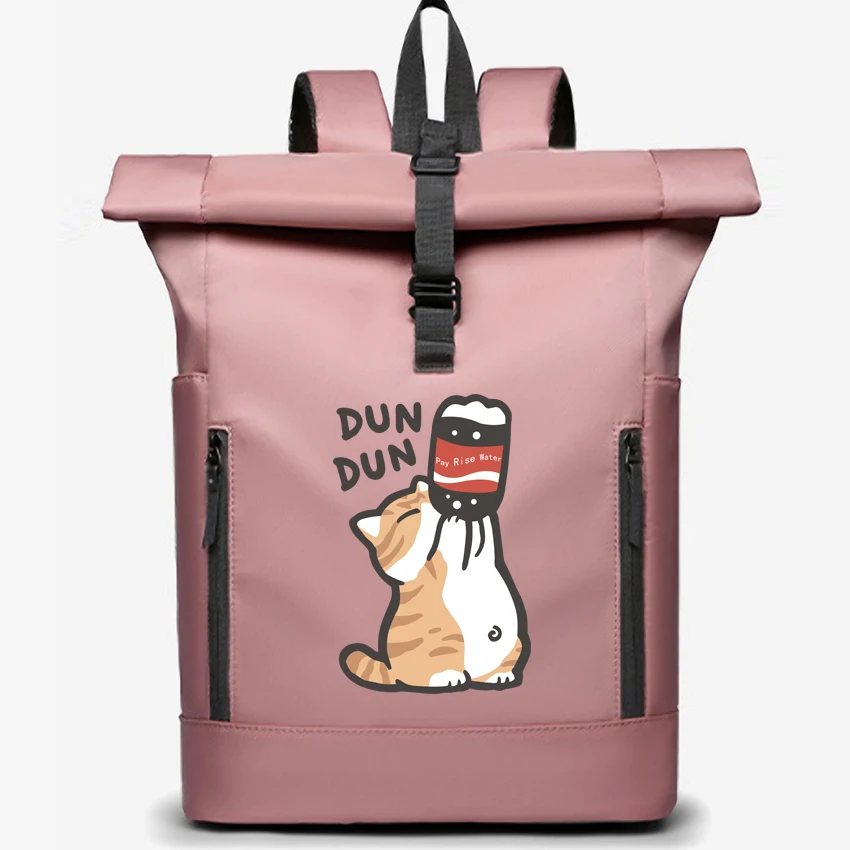 Men's women's Couple Backpack Outdoor Waterproof Computer Bag Rolling Top Student Bookbag Funny Cartoon Cat Printed Rucksack
Men's women's Couple Backpack Outdoor Waterproof Computer Bag Rolling Top Student Bookbag Funny Cartoon Cat Printed Rucksack