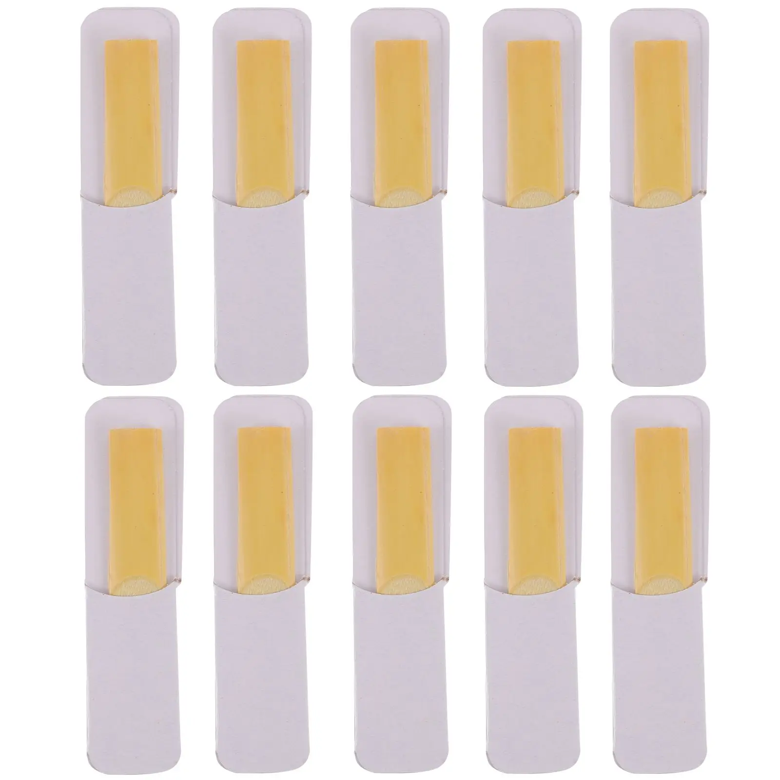 10 pcs Clarinet Reeds 2.0 Durable Selected Materials Easy Installation Compact Size Replacement Beginner Accessories
10 pcs Clarinet Reeds 2.0 Durable Selected Materials Easy Installation Compact Size Replacement Beginner Accessories