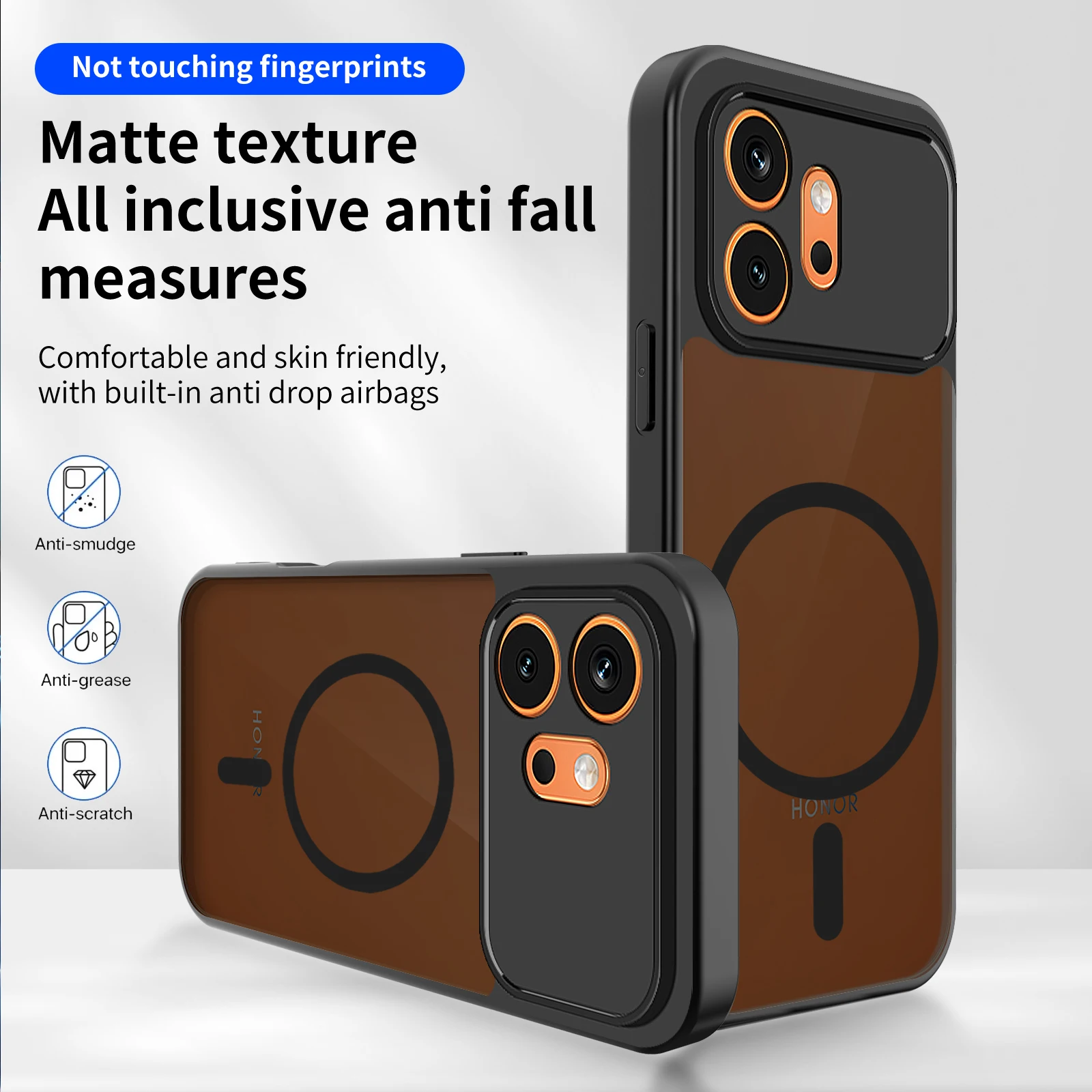 For Honor 600 Pro and 600 Global Magnetic Case Matte Black Back Camera Lens Protection Wireless Charging Bumper Back Cover
For Honor 600 Pro and 600 Global Magnetic Case Matte Black Back Camera Lens Protection Wireless Charging Bumper Back Cover