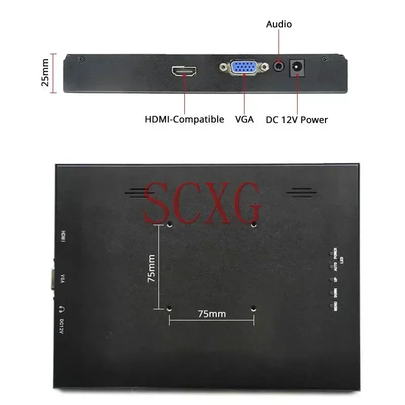 Fit LP097QX1 2K Screen Controller Drive Board+9.7" Metal Case IPad3/4/5 HDMI-Compatible VGA 2048*1536 Portable Display Refit Kit
Fit LP097QX1 2K Screen Controller Drive Board+9.7" Metal Case IPad3/4/5 HDMI-Compatible VGA 2048*1536 Portable Display Refit Kit