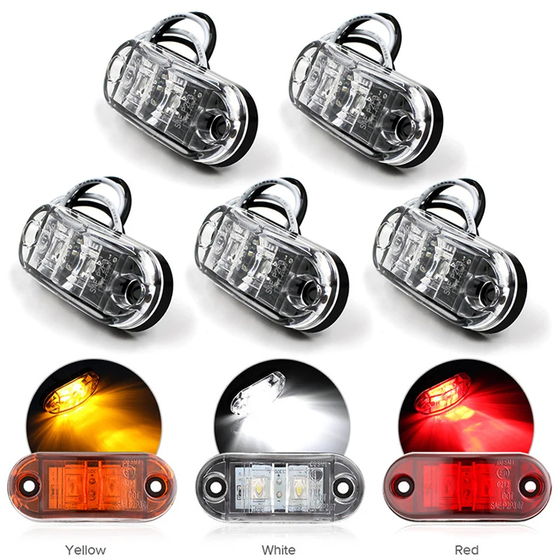 5Pcs LED Car Side Signal Light Car Trucks Trailer 12V 24V Night Safe Driving Turn Signal Warning Light Auto Exterior Accessories
5Pcs LED Car Side Signal Light Car Trucks Trailer 12V 24V Night Safe Driving Turn Signal Warning Light Auto Exterior Accessories