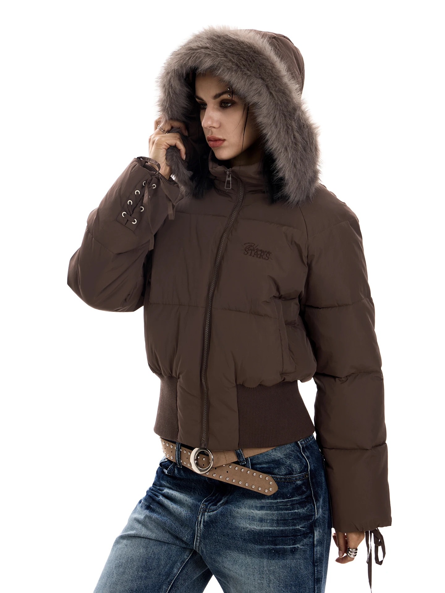 023start Thiened Warm Cotton Jaet ort Hooded Women's Coat Retro American Sle Winter Outerwear with Fur Collar
023start Thiened Warm Cotton Jaet ort Hooded Women's Coat Retro American Sle Winter Outerwear with Fur Collar