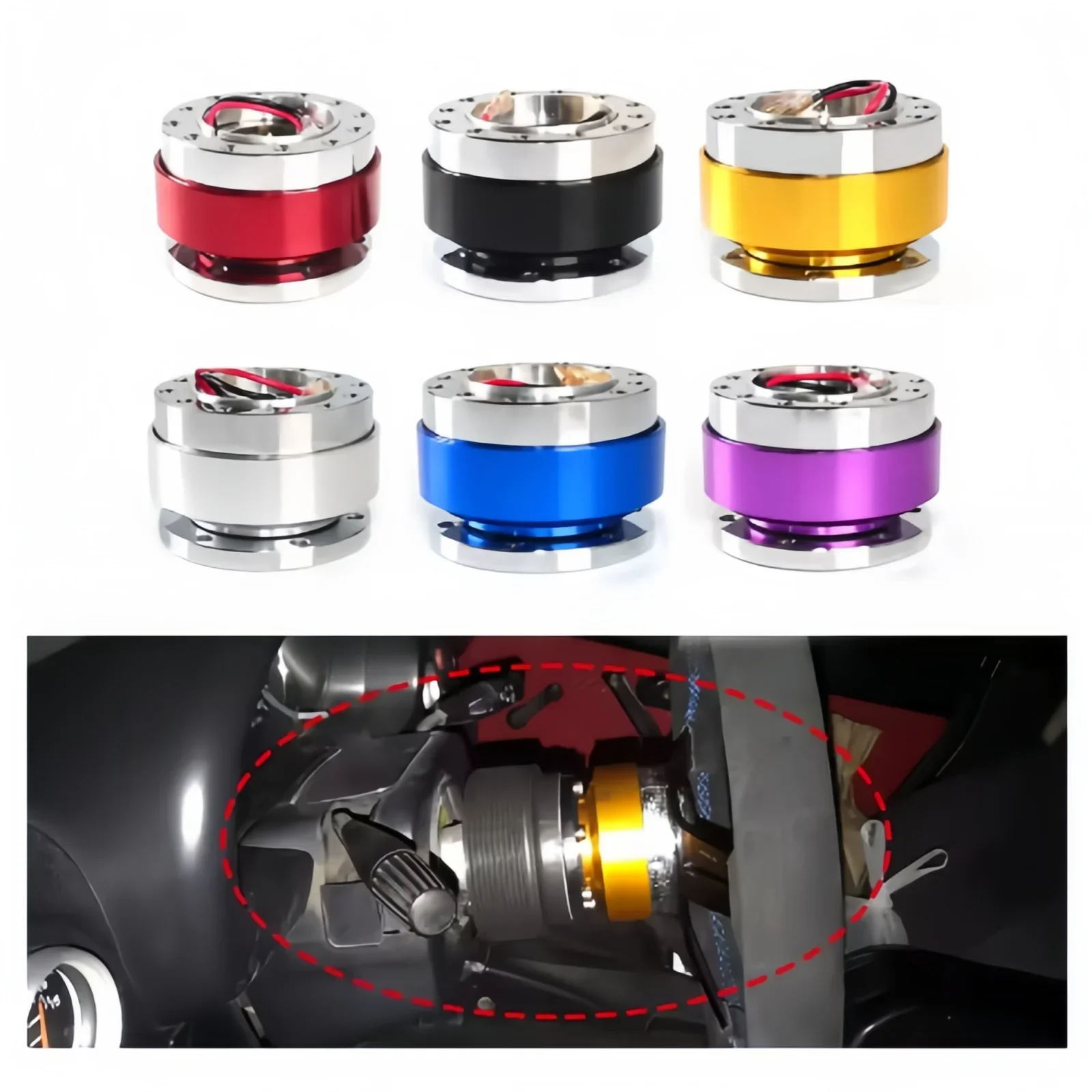 Car Modification Quick Release Steering Wheel Hub Adapter 6 Hole Snap Off Boss Kit Aluminium
Car Modification Quick Release Steering Wheel Hub Adapter 6 Hole Snap Off Boss Kit Aluminium
