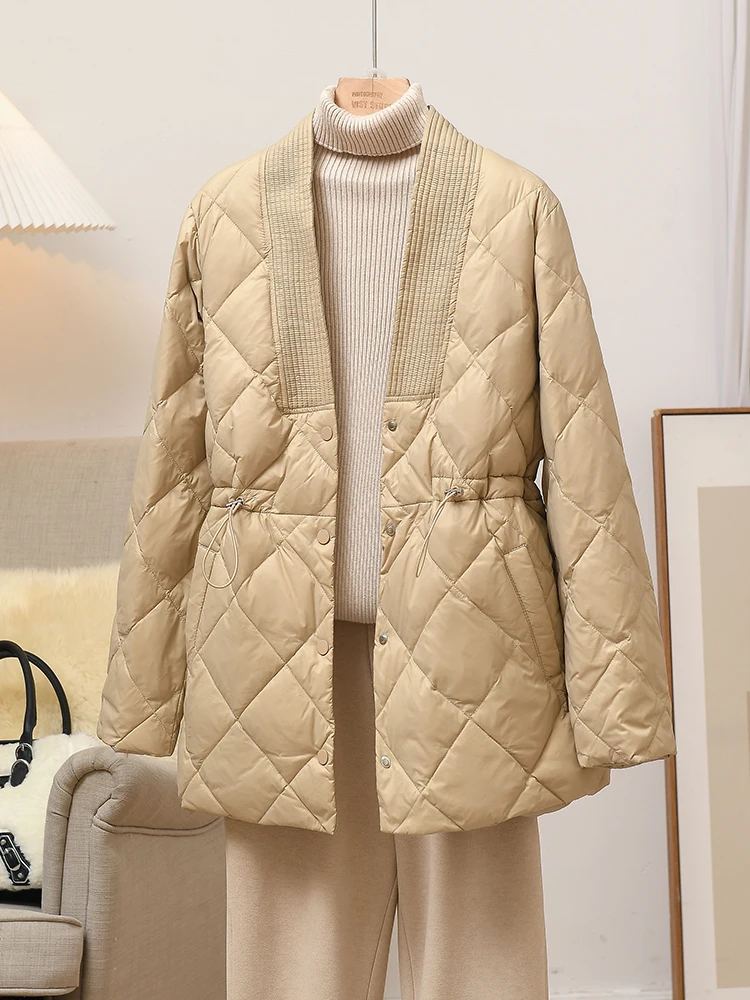 V Neck Drawstring Down Coat 2023 Autumn Winter Women Thick White Duck Down Jacket Ladies Loose Warm Parkas Midi Long Outwears
V Neck Drawstring Down Coat 2023 Autumn Winter Women Thick White Duck Down Jacket Ladies Loose Warm Parkas Midi Long Outwears