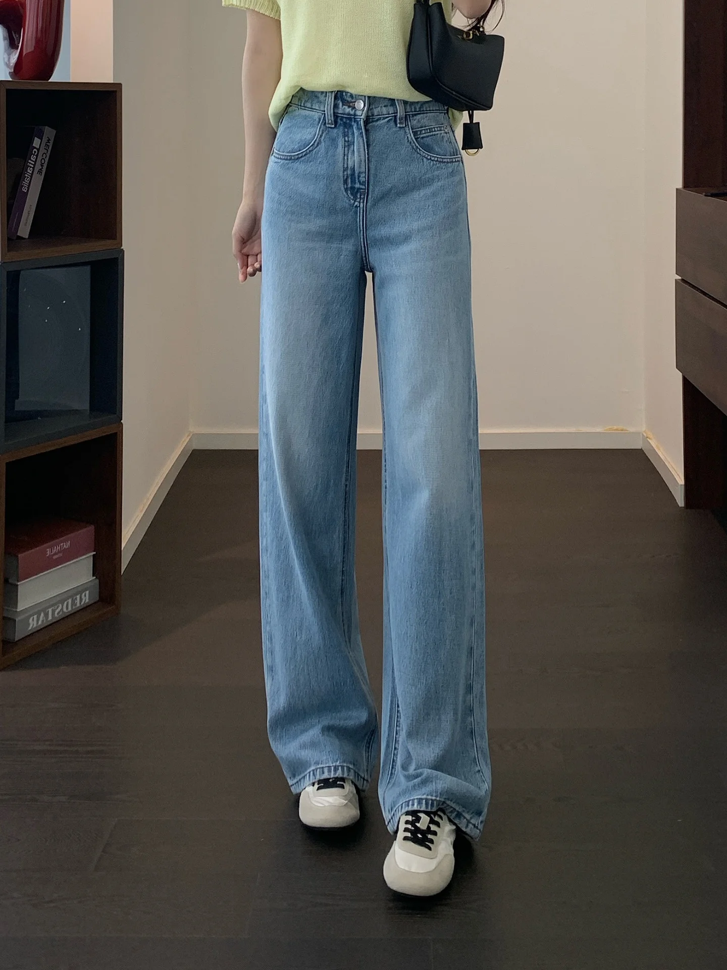 High Waist Straight Leg Hanflax Jeans Loose Fit Spring Summer New Vintage Three Colors Slimming Long Pants Women's Denim
High Waist Straight Leg Hanflax Jeans Loose Fit Spring Summer New Vintage Three Colors Slimming Long Pants Women's Denim