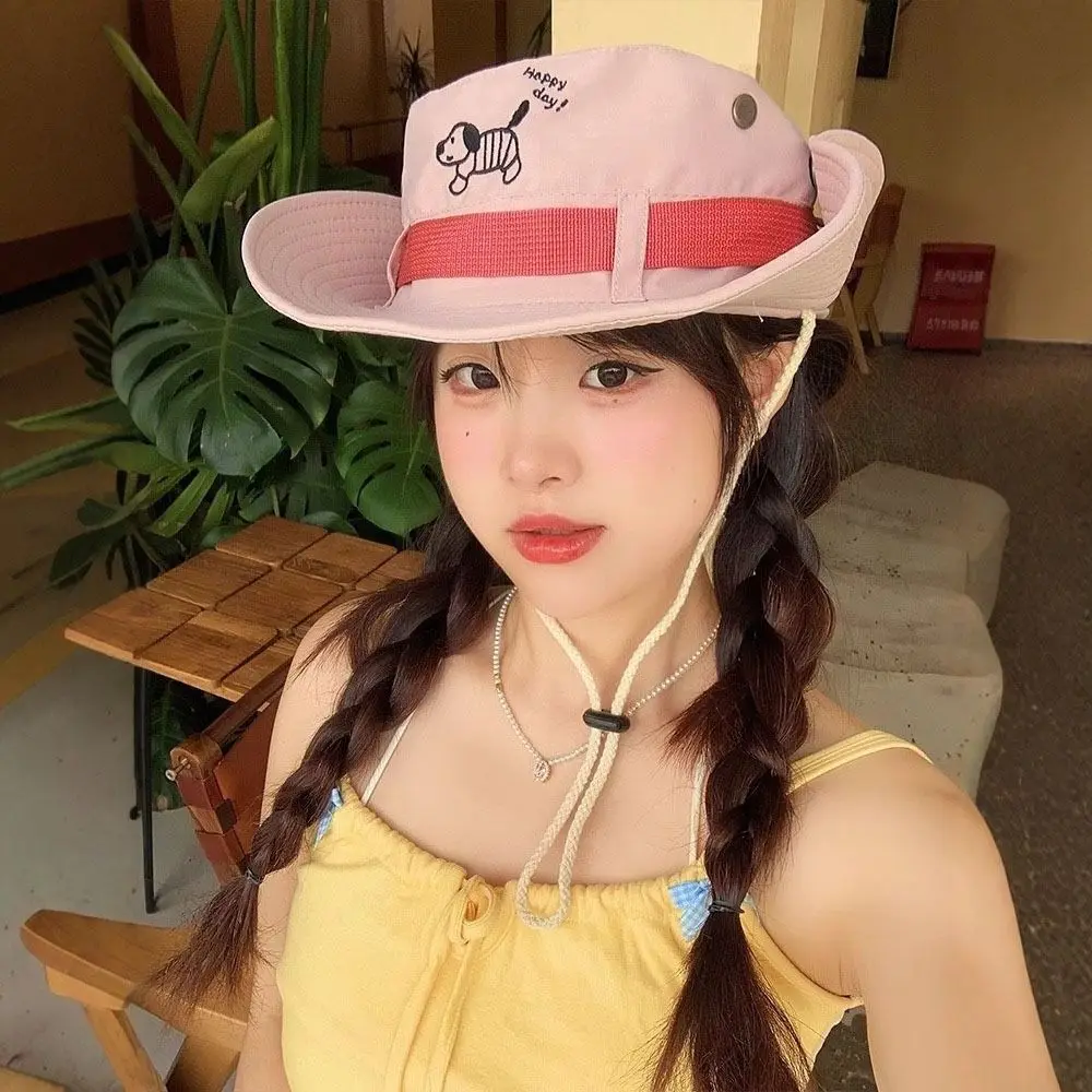 Fashion Big Brim Western Cowboy Hat Y2K Korean Style Puppy Bucket Hat Visor Sun Protection Hat Sunscreen Fisherman Hat Camping
Fashion Big Brim Western Cowboy Hat Y2K Korean Style Puppy Bucket Hat Visor Sun Protection Hat Sunscreen Fisherman Hat Camping