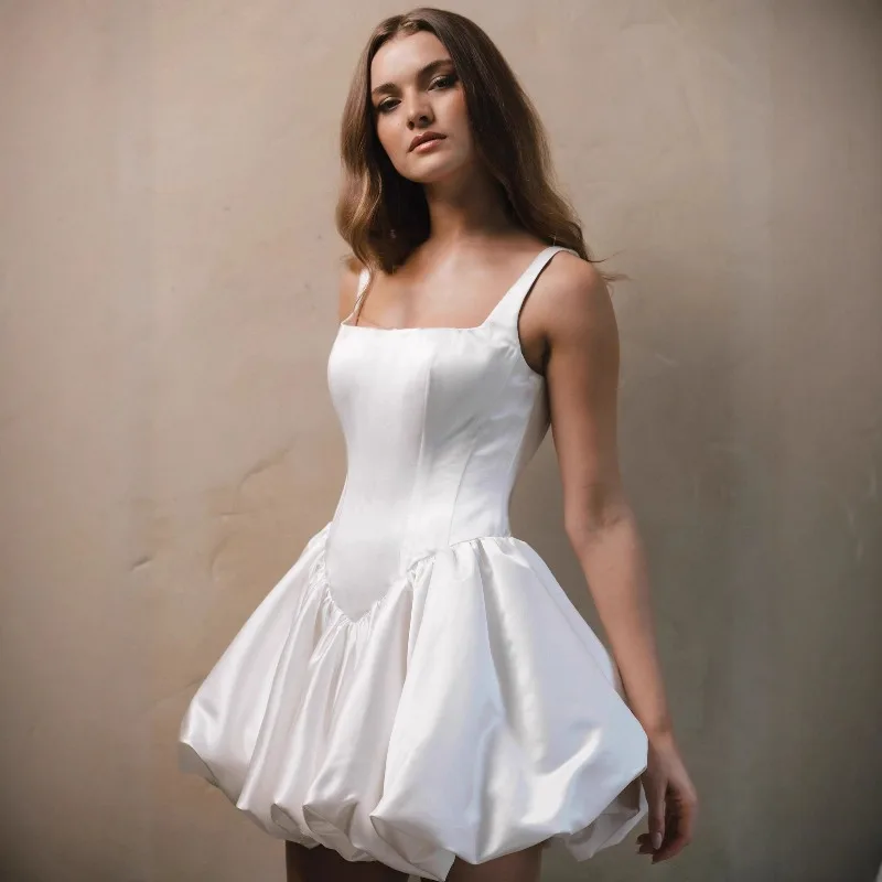 Простые мини-платья из атласа для вечеринок 2026 года, женские белые короткие свадебные платья без рукавов, пляжные платья в стиле бохо для выпускного вечера, на заказ
Простые мини-платья из атласа для вечеринок 2026 года, женские белые короткие свадебные платья без рукавов, пляжные платья в стиле бохо для выпускного вечера, на заказ