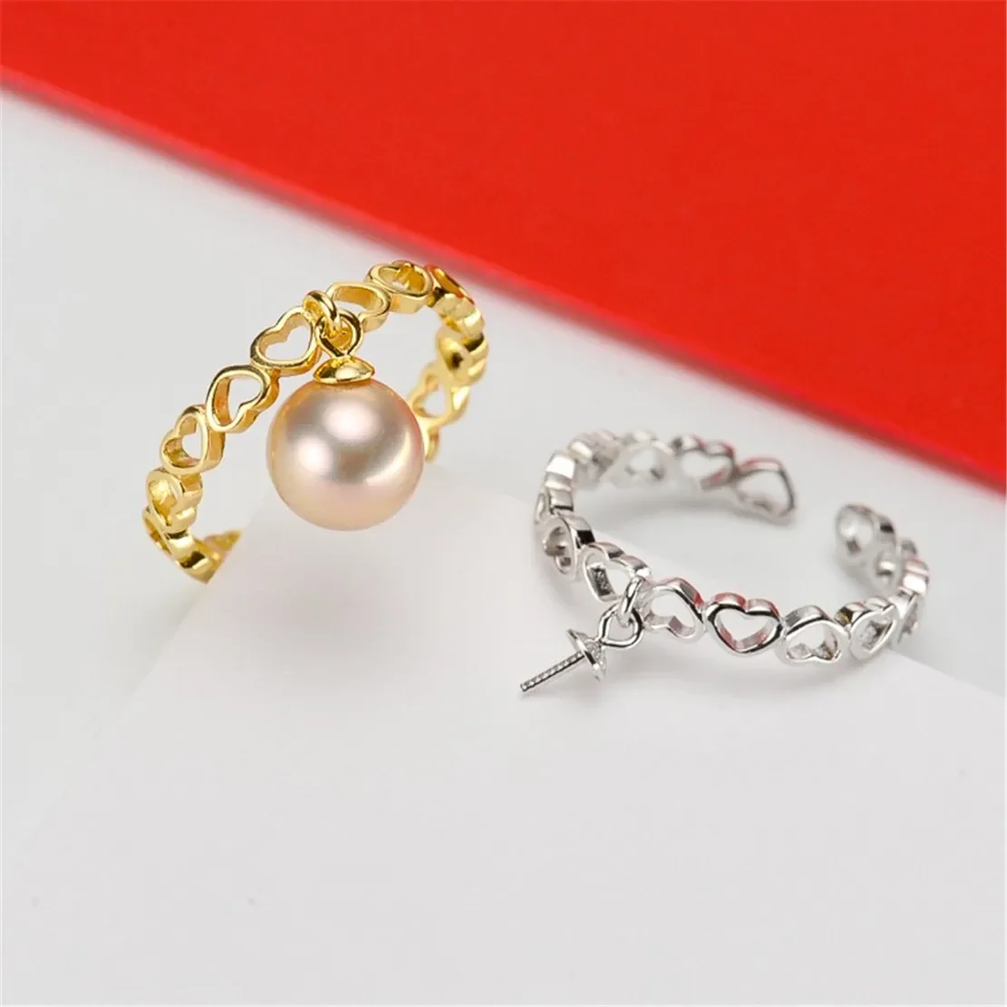 925 Stamped Alloy Gold-Plating Adjustable Pearl Ring Holder DIY Jewelry Findings, Craft Supplies for Handmade Rings No Pearl
925 Stamped Alloy Gold-Plating Adjustable Pearl Ring Holder DIY Jewelry Findings, Craft Supplies for Handmade Rings No Pearl