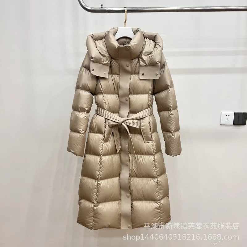 2026 Autumn/Winter New Women's Over Knee Long Down Jacket White Duck Down Jacket Hooded Belted Slimming Coat Warmth Snow Parka
2026 Autumn/Winter New Women's Over Knee Long Down Jacket White Duck Down Jacket Hooded Belted Slimming Coat Warmth Snow Parka