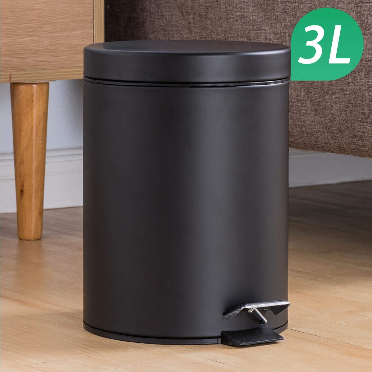 3л мини-черный мусорный бак с круглой крышкой, ножная педаль, мусорное ведро со съемным вкладышем для кухни, ванной комнаты, отеля
3л мини-черный мусорный бак с круглой крышкой, ножная педаль, мусорное ведро со съемным вкладышем для кухни, ванной комнаты, отеля