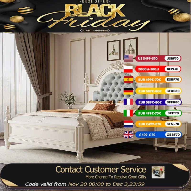 Каркас двуспальной кровати принцессы для спальни, дизайнерская европейская деревянная роскошная двуспальная кровать изголовья, современная коробка Cama Casal, мебель для дома
Каркас двуспальной кровати принцессы для спальни, дизайнерская европейская деревянная роскошная двуспальная кровать изголовья, современная коробка Cama Casal, мебель для дома