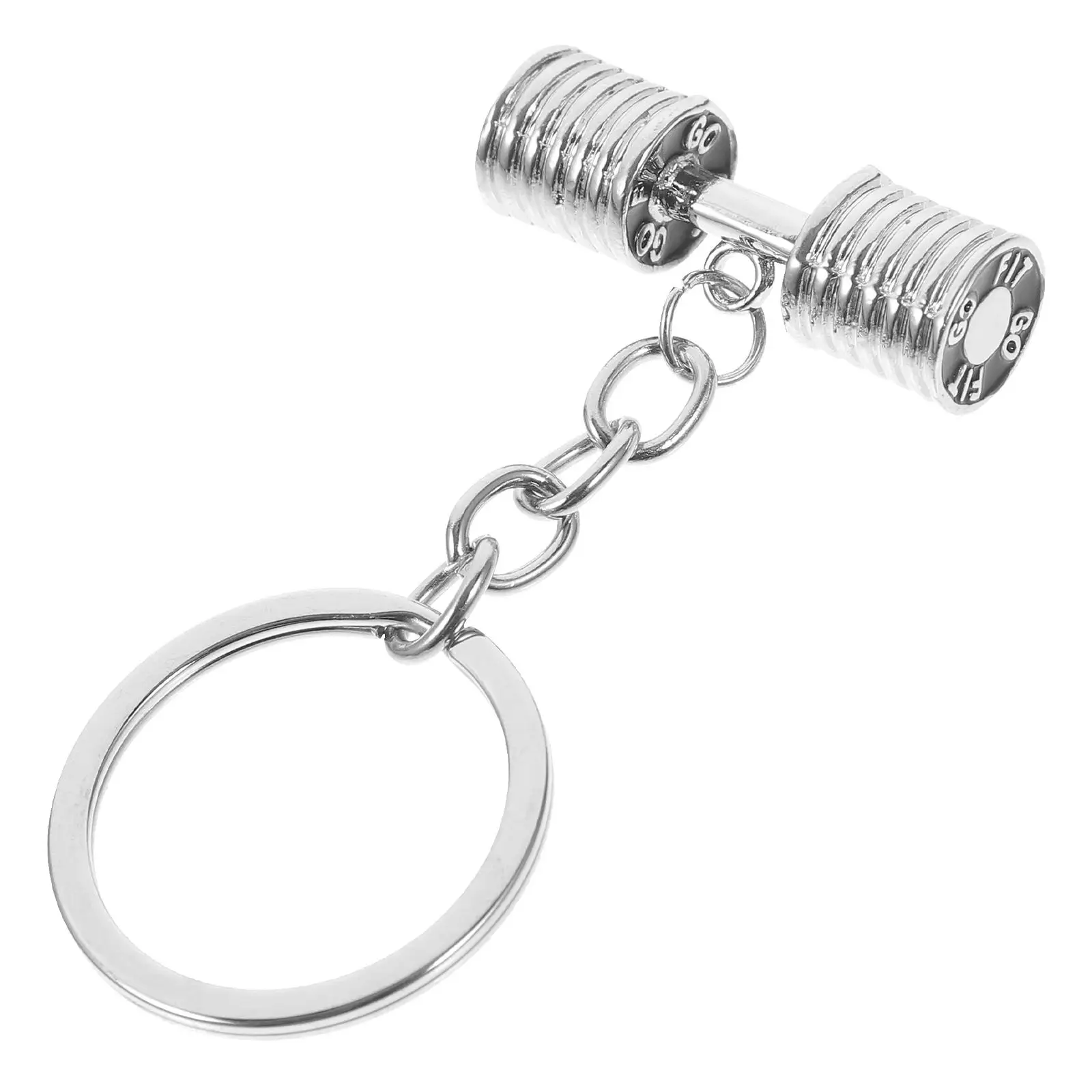 Fitness Dumbbell Gym Accessory Keychain Silver Color Key Pendants Bag Weightlifting Keychain Decor Exercise Pendant
Fitness Dumbbell Gym Accessory Keychain Silver Color Key Pendants Bag Weightlifting Keychain Decor Exercise Pendant