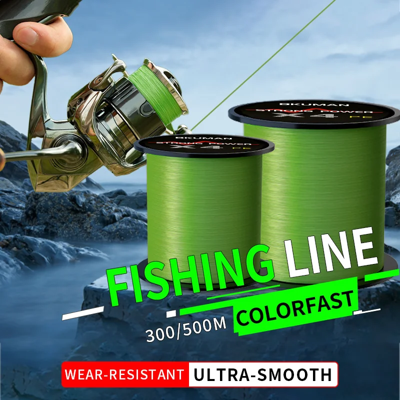 4-strand green, wear-resistant, anti-curling,professional long-casting fishing line, suitable for various fishing scenarios.
4-strand green, wear-resistant, anti-curling,professional long-casting fishing line, suitable for various fishing scenarios.
