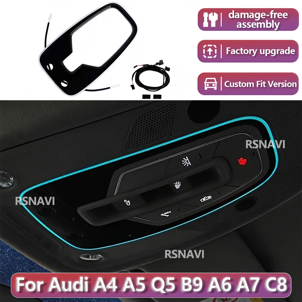 RSNAVI Factory settings For Audi A5 Q5 B9 A6 2016-2025 Car Reading Light Original Light Decorative Lamp Upgrade Refit PreciseFit
RSNAVI Factory settings For Audi A5 Q5 B9 A6 2016-2025 Car Reading Light Original Light Decorative Lamp Upgrade Refit PreciseFit