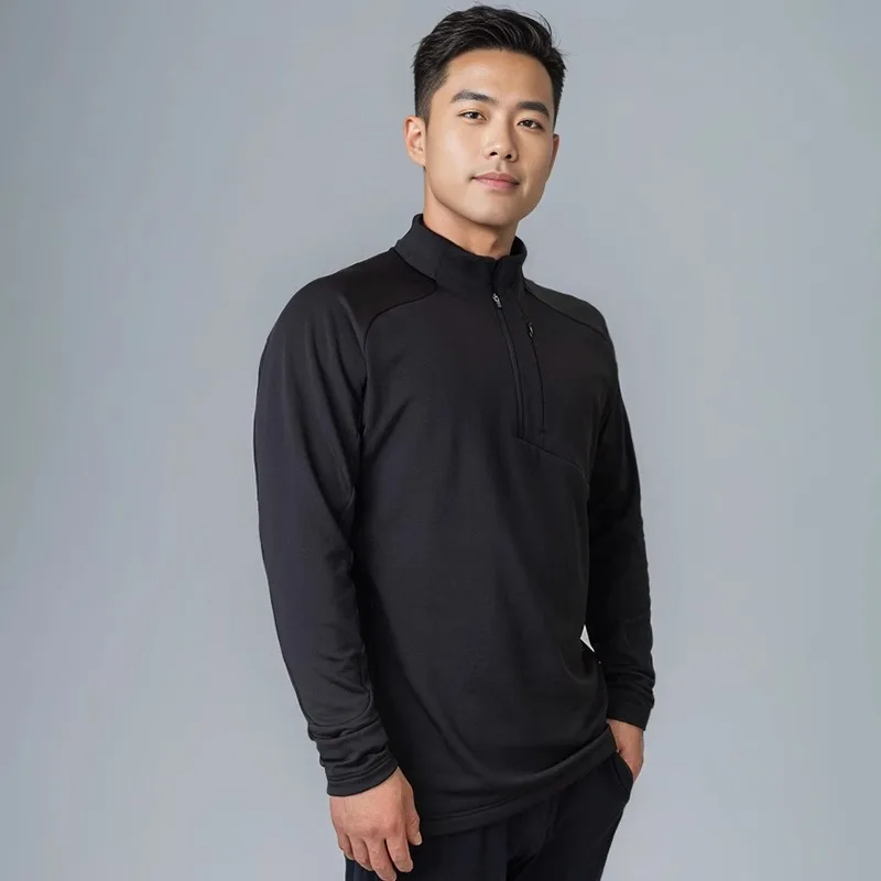 Mens HalfZip LongSleeve ThermalShirt MoistureWicking BreathableThermal OdorResistant SkiClimbing OutdoorWinterSports Gear
Mens HalfZip LongSleeve ThermalShirt MoistureWicking BreathableThermal OdorResistant SkiClimbing OutdoorWinterSports Gear