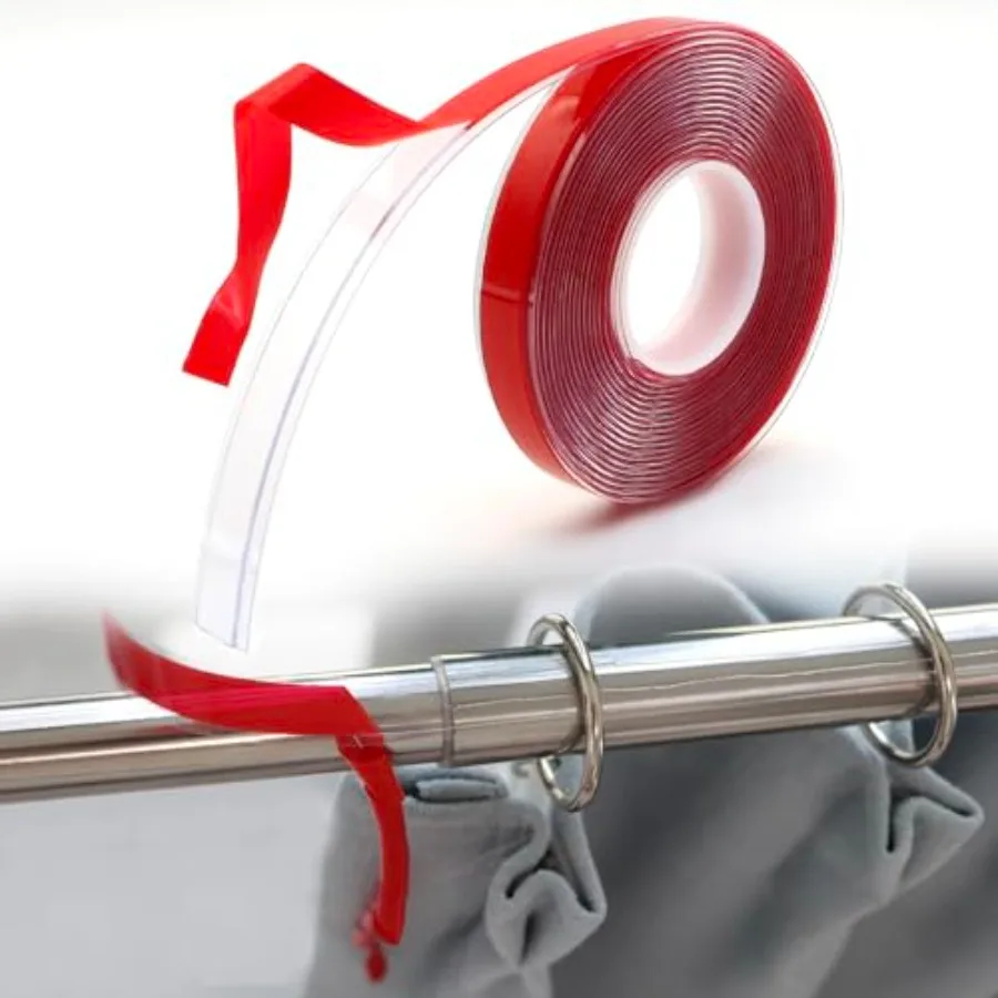 105 Feet Rod Tape - Smooth and Silent Sliding Accessories for Drapery Rings - Hard Surface - Wide - Make Curtains Slide Easier
105 Feet Rod Tape - Smooth and Silent Sliding Accessories for Drapery Rings - Hard Surface - Wide - Make Curtains Slide Easier