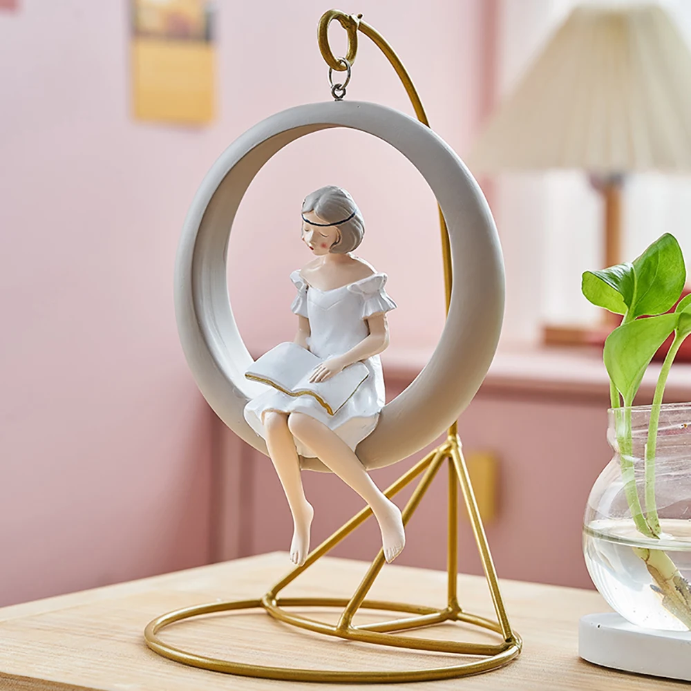 Nordic Home Decoration Creative Swing Girl Ornament Kawaii Accessories Office Desk Accessories Modern Girl Room Decoration Gift
Nordic Home Decoration Creative Swing Girl Ornament Kawaii Accessories Office Desk Accessories Modern Girl Room Decoration Gift