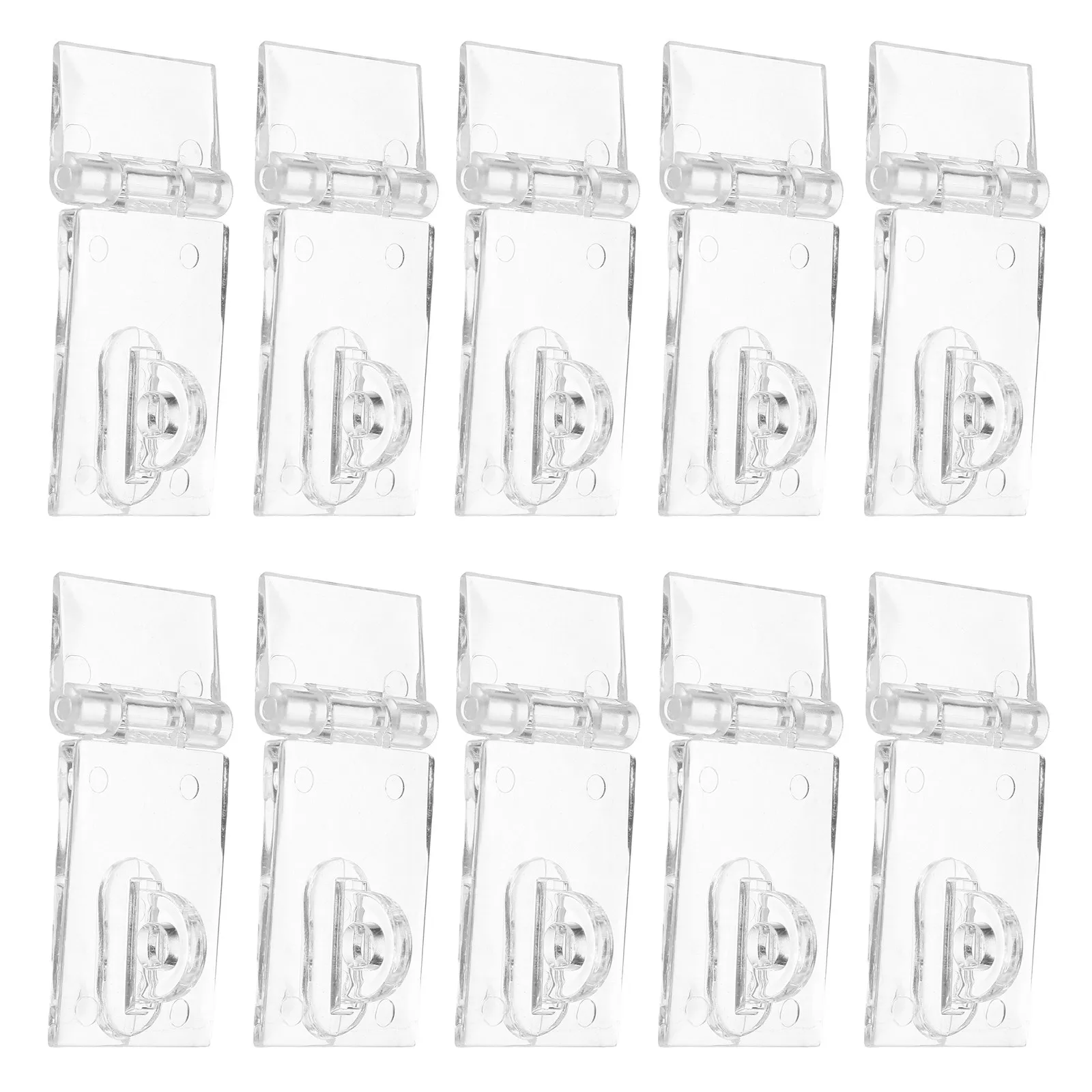 10 Sets Transparent Acrylic Lock Hasp Snap Buckle Clear Hinges for Cabinet Drawer Box Organizer Storage Accessories
10 Sets Transparent Acrylic Lock Hasp Snap Buckle Clear Hinges for Cabinet Drawer Box Organizer Storage Accessories